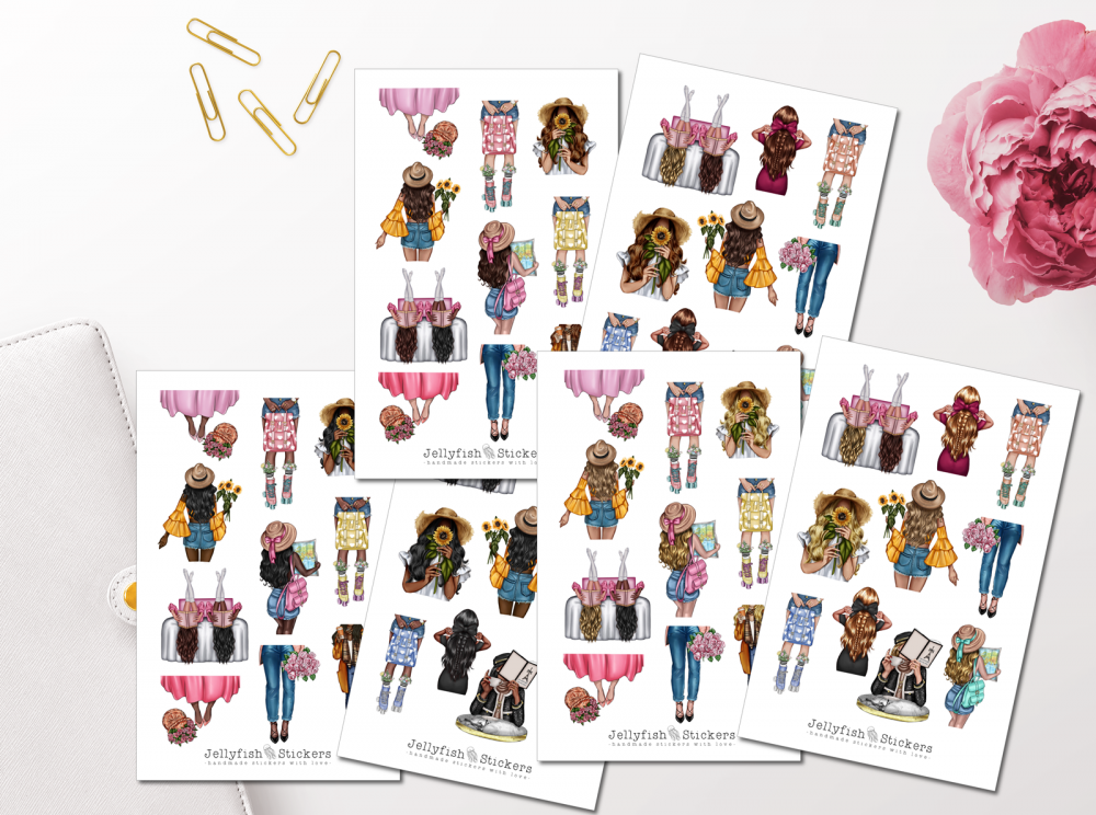 Fashion Girls Sticker Set